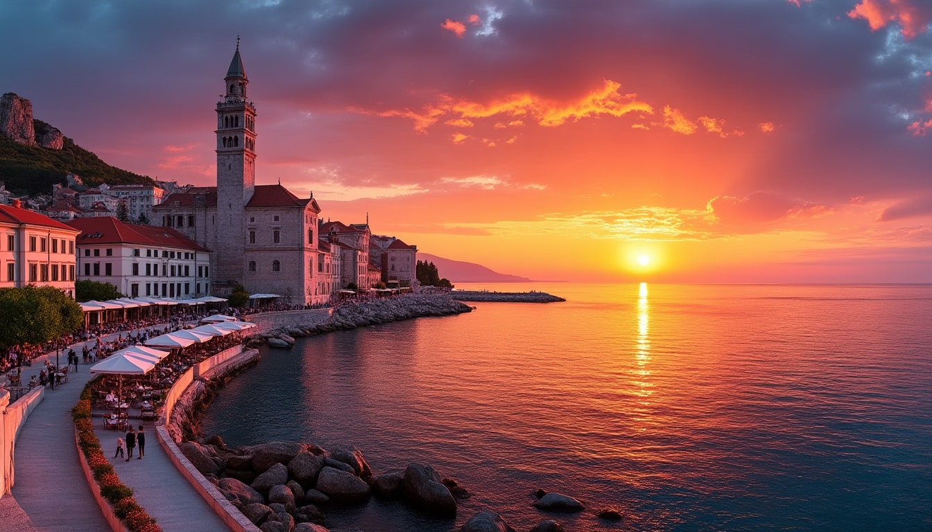 discover the beautiful sunrise times in split, croatia. plan your mornings perfectly to witness stunning early light over the adriatic sea and explore the city's breathtaking views.
